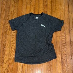Puma Black Short Sleeve Tee Athletic Casual